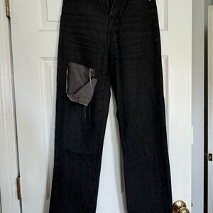 Black Jeans with rip